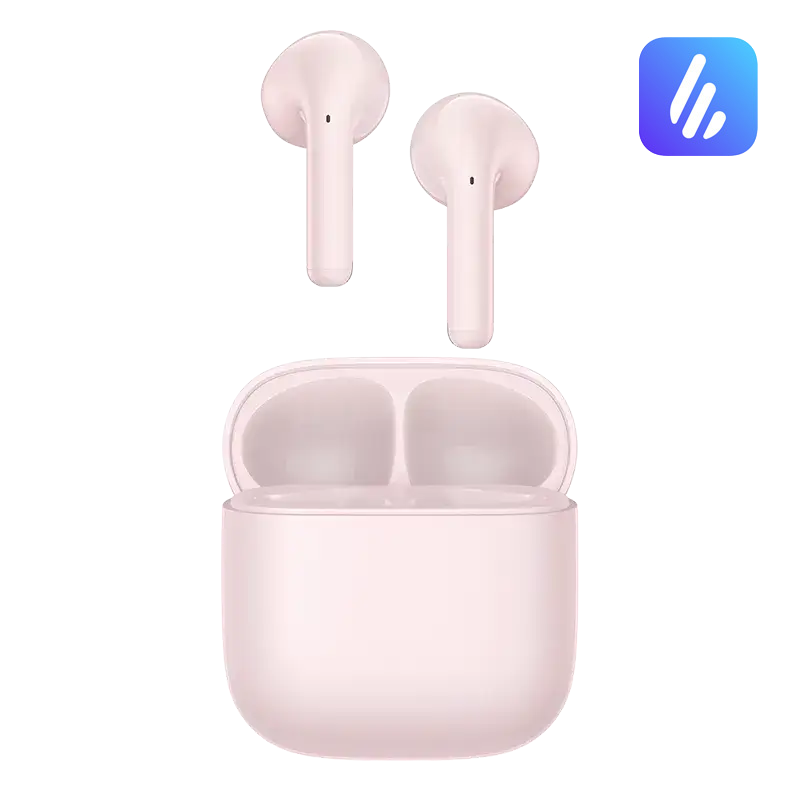 EDIFIER X2 Plus TWS Bluetooth fülhallgató mikrofonnal, rózsaszín
