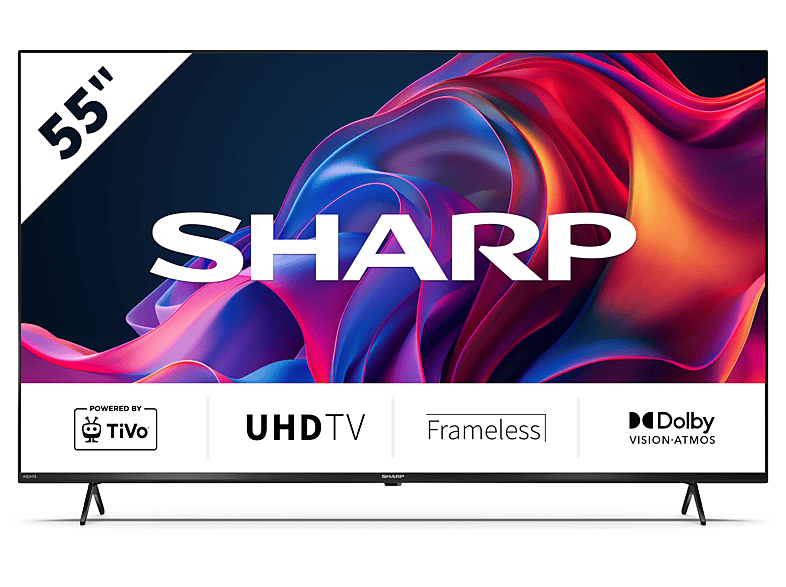 Telewizor LED SHARP 55GK4745E 55" 4K TiVo OS Dolby Vision Czarny