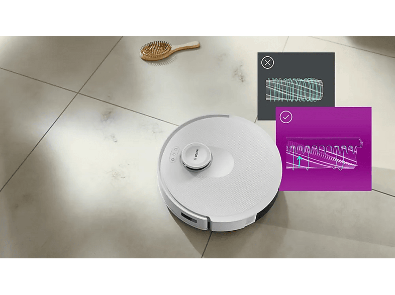 Robot odkurzająco-mopujący BOSCH BCRC1W Biały – zdjęcie 3