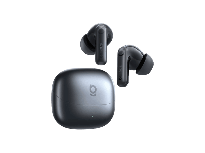 Baseus Bass BP1 Pro 6 mikrofonlu 55 saat çalma süresi ANC Bluetooth Ip55 Su Geçirmez Kablosuz Kulaklık Siyah