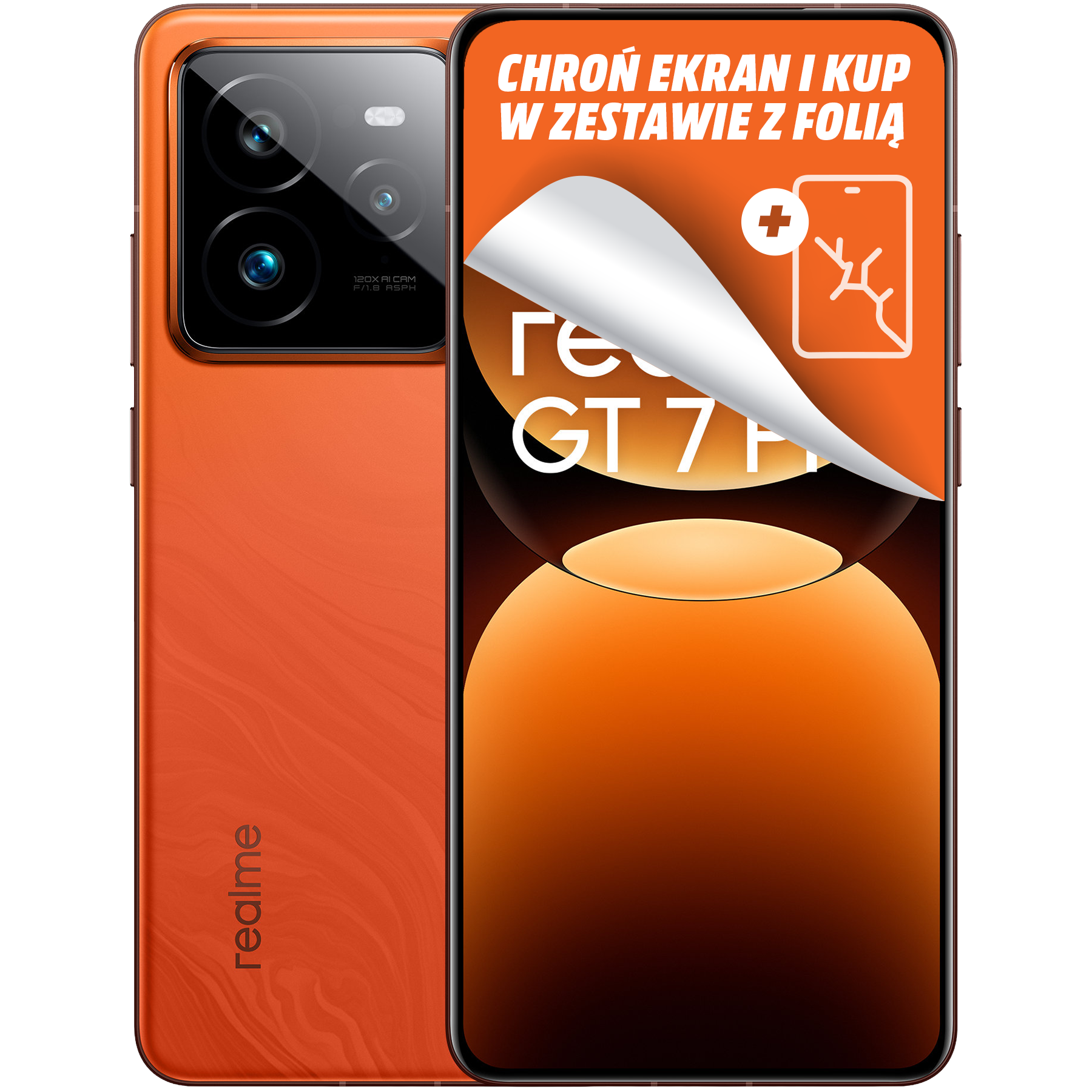 スマートフォン本体 realme GT7 Pro 12GB/512GB realme GT 7 Pro 12/512 GB pomarańczowy | realmeshop.pl