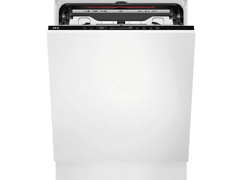 AEG FSE75747P 7000 GlassCare 7000 Geschirrspüler (vollintegrierbar, Besteckschublade, 596 mm breit, 44 dB(A), B, Schwarz)