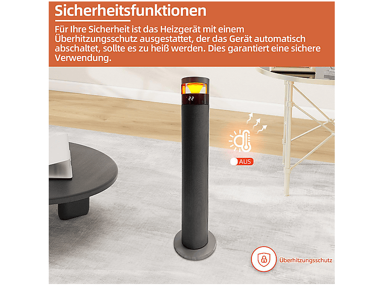 SHX SHXPPTC20R Heizlüfter (2000 Watt, Raumgröße: 20 m²) — Foto 5 von 5