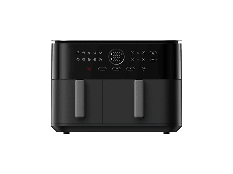 Xiaomi Dual Zone Air Fryer 10L, Hasta 230ºC, Control por App, 2700W, Negro