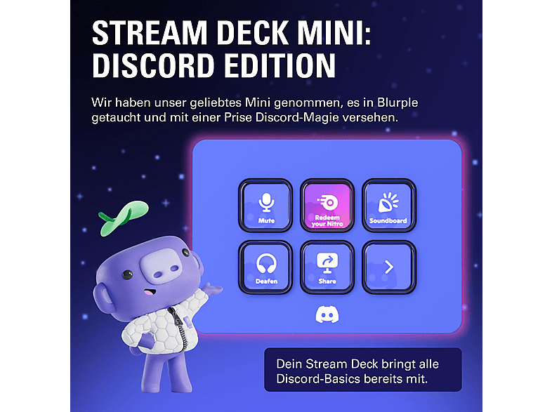 Thumbnail - ELGATO Stream Deck Mini - Discord Edition, Deck, Lila