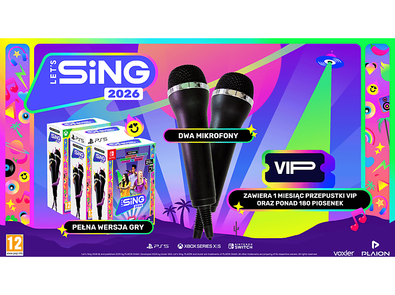 Let's Sing 2026 + 2 mikrofony Gra na Xbox Series X – zdjęcie 2