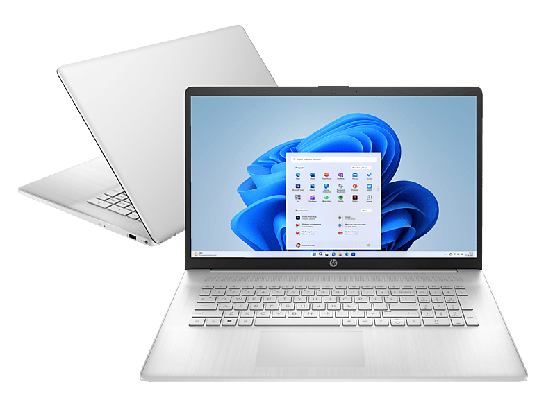 Laptop HP 17-cp2004nw / AMD Ryzen™ 5 7520U 16 GB RAM 512 SSD Radeon™ 610M Windows 11 Home Srebrny