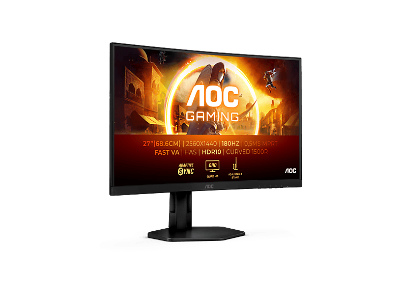 MediaMarkt, Aoc Cq27g4x 27 Qhd Monitor, 1 Ms Reaktionszeit, 180 Hz, Gaming & VR, PC Gaming, Gaming Monitore, CQ27G4X