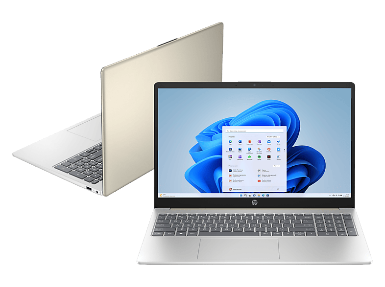 Laptop HP 15-fd1042nw / Intel Core Ultra 7 155H 16 GB RAM 512 SSD Arc™ GPU Windows 11 Home Złoto-srebrny