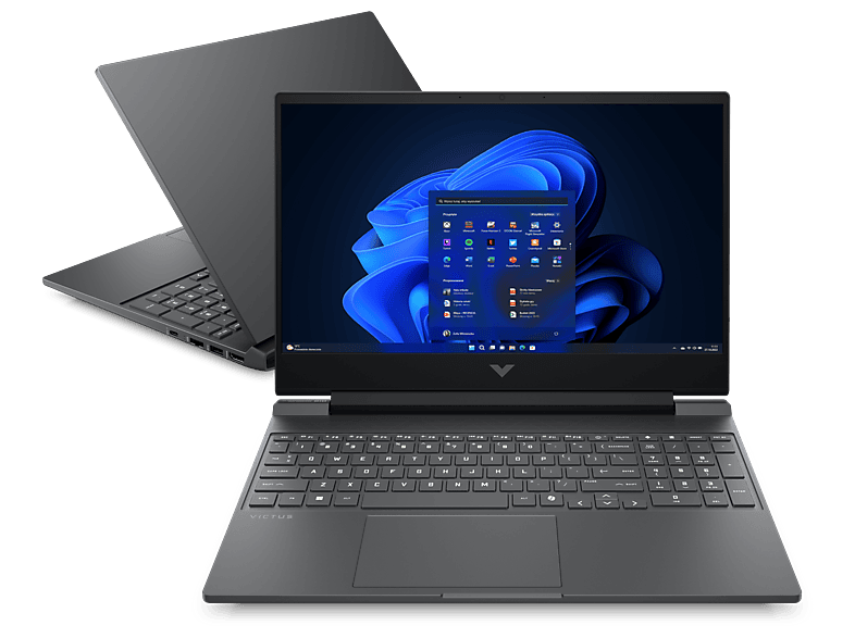 Laptop HP Victus 15-fb3046nw FHD / AMD Ryzen™ 5 240 16 GB RAM 512 SSD GeForce RTX™ 5050 DLSS 4 Windows 11 Home Czarny