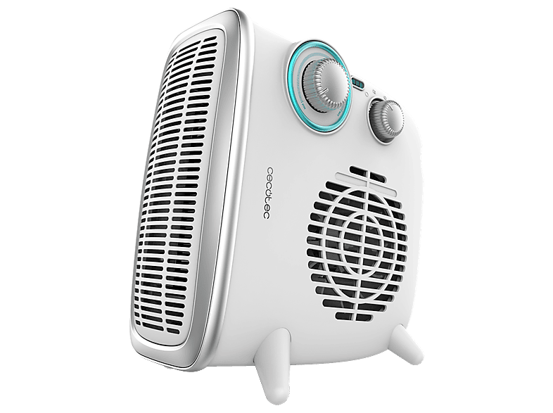 Calefactor - Cecotec ReadyWarm 2070 Max Dual White, 1800W, 2 niveles de potencia, 3 modos funcionamiento, Cobertura 15m2, Blanco