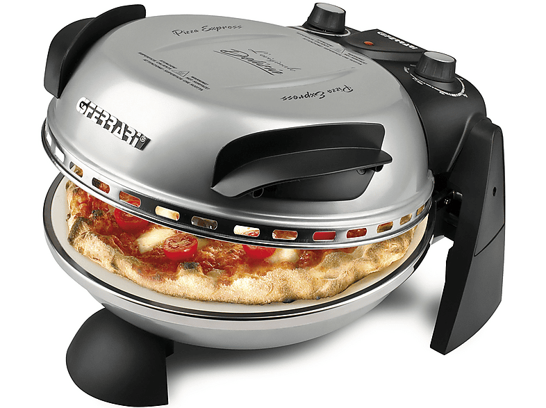 G3FERRARI G1000606 Delizia Pizzaofen, bis 400°C, Silber