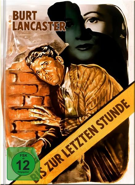 Filmposter. Burt Lancaster lehnt an einer Backsteinmauer. Im Hintergrund ist das Gesicht einer Frau zu sehen. Titel auf Deutsch.