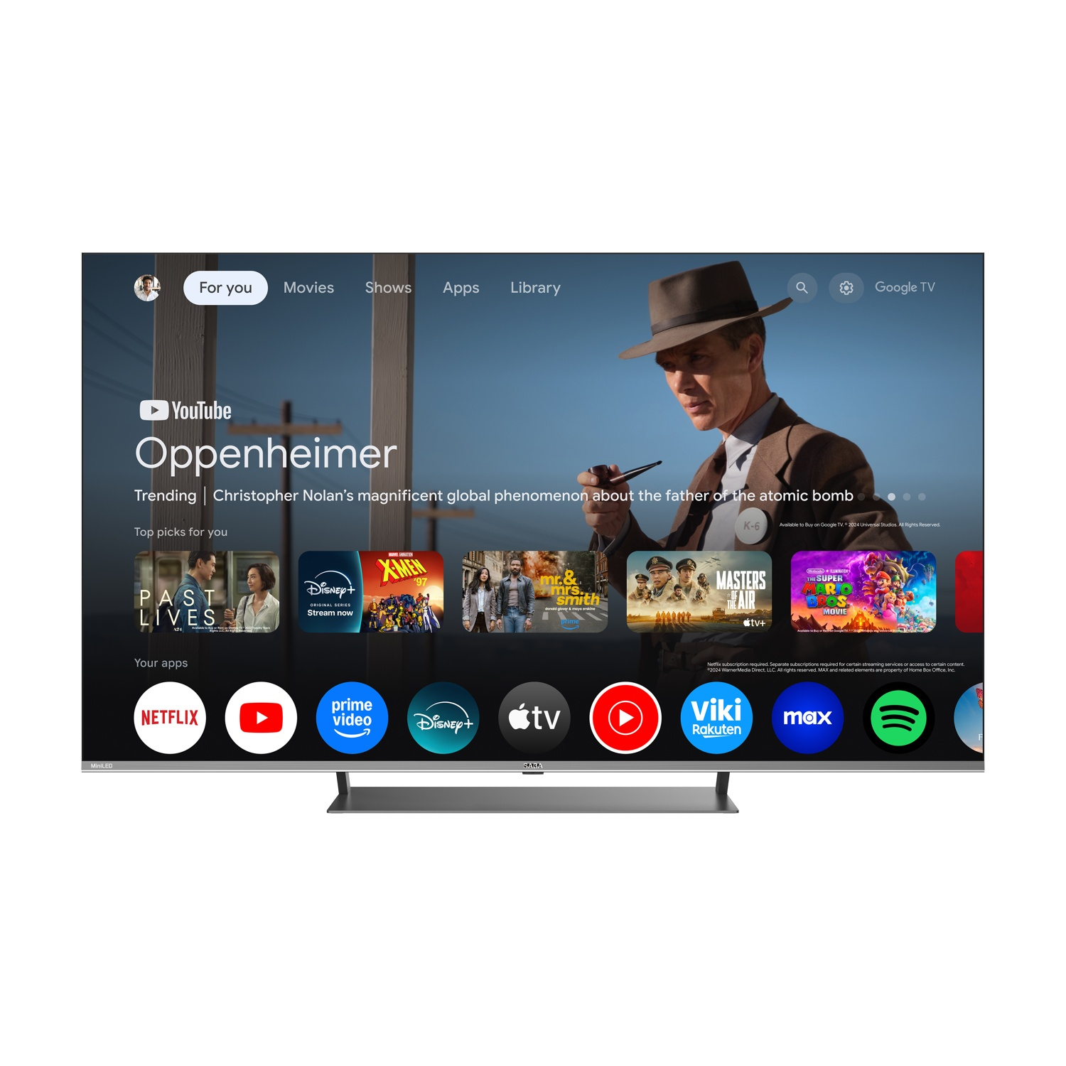 Saba SA65M91GTV: Smart TV 65 pollici MiniLED 4K