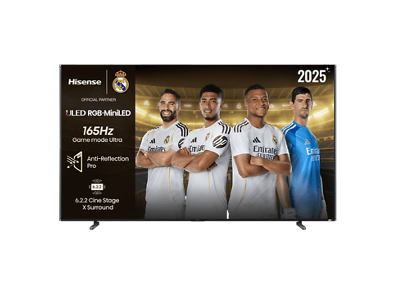 Hisense 116UXQ, UHD 4K, RGB LED, Dynamic X‑Display, Procesamiento con IA, Negro