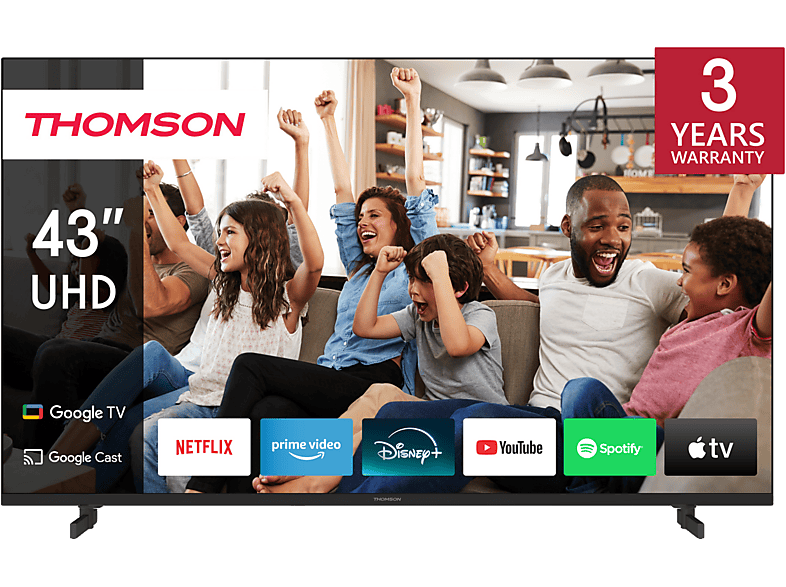 THOMSON 43UG4S14 Smart Google TV, 4K UHD, 107 cm | MediaMarkt