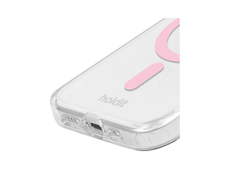 Thumbnail - HOLDIT MagSafe Case, Backcover, Apple, iPhone 15/14/13, Pink/Transparent