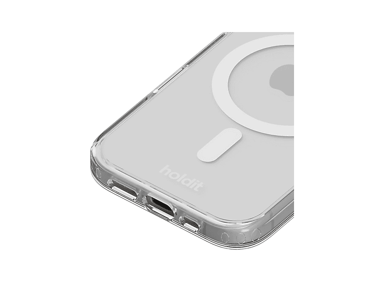 Thumbnail - HOLDIT Magsafe Case, Backcover, Apple, iPhone 16, White/Transparent