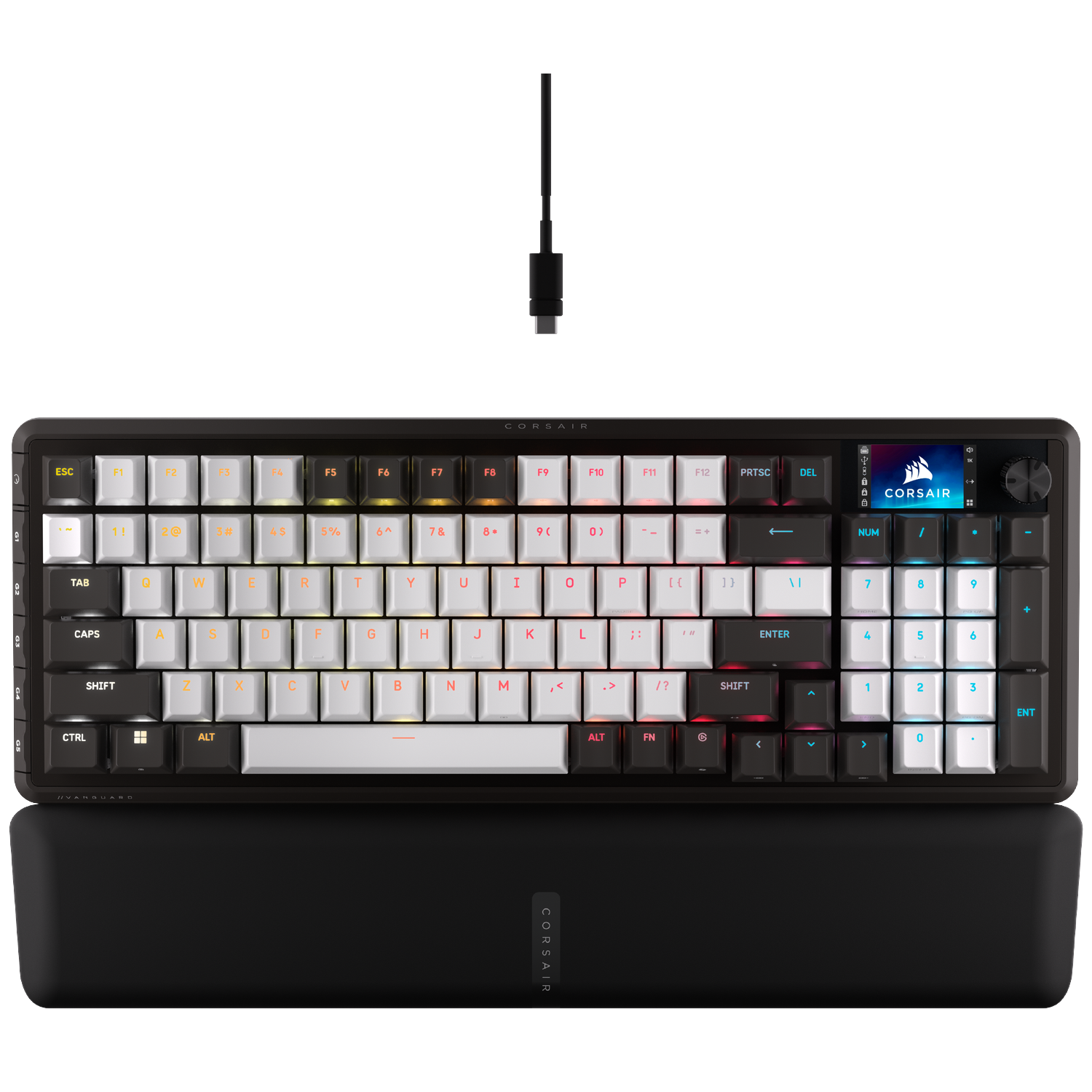 Corsair Vanguard 96 Dual Tone - Us-qwerty Bedraad Gamingtoetsenbord Zwart