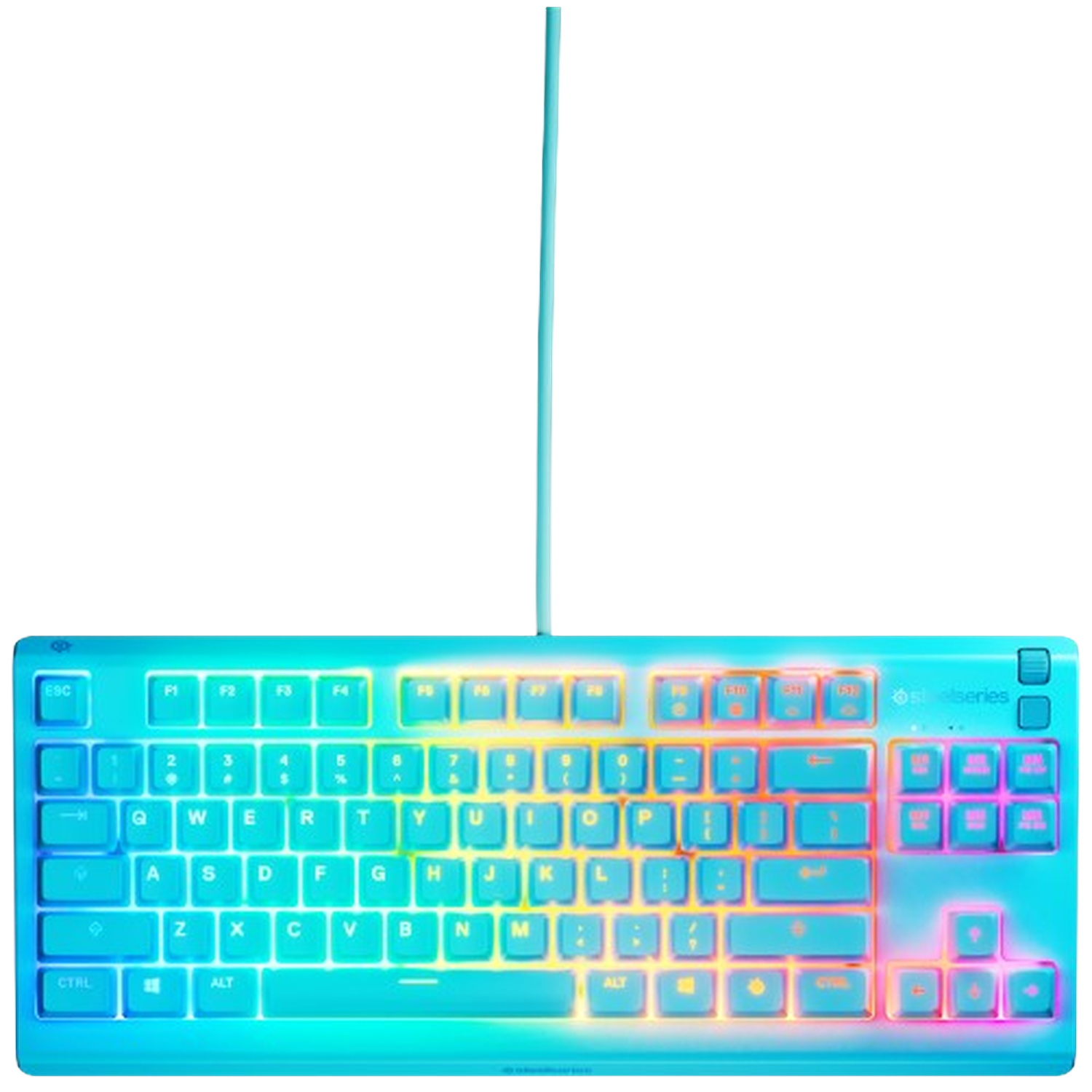 Steelseries Apex 3 Tkl Us Qwerty Layout Bedraad Gamingtoetsenbord Aqua