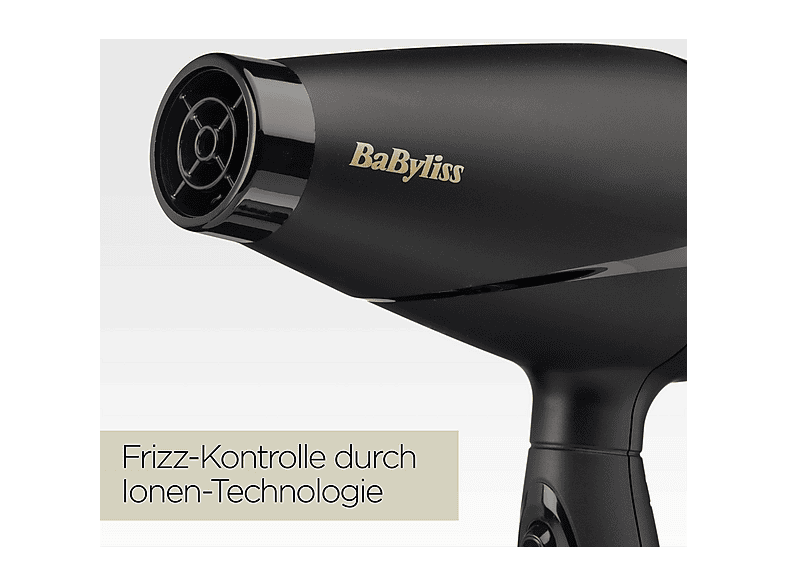 Babyliss Power Pro 2000 6704E Haartrockner Schwarz/Gold (2000 Watt) — Foto 4 von 5