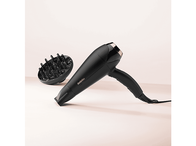 Babyliss Turbo Shine 2200 D570DE Haartrockner Schwarz/Rose (2200 Watt) — Foto 4 von 4