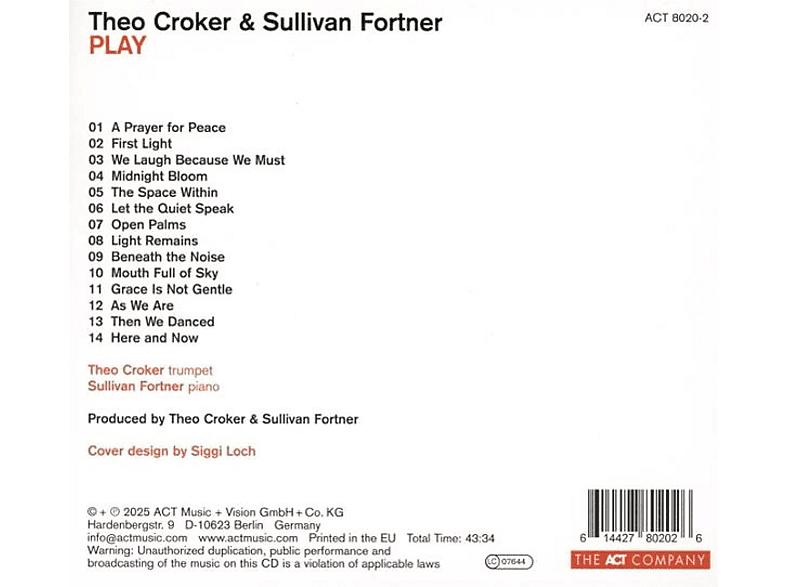 Thumbnail - Iiro Rantala - Play (Digi) (CD)