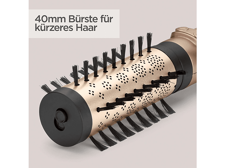 Babyliss AS952E Warmluftbürste Champagner, 650 Watt, 2 Aufsätze — Foto 4 von 5