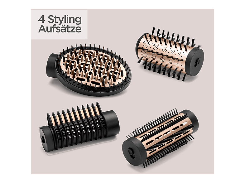 Babyliss AS970E Warmluftbürste Schwarz, 650 Watt, 3 Aufsätze — Foto 2 von 4