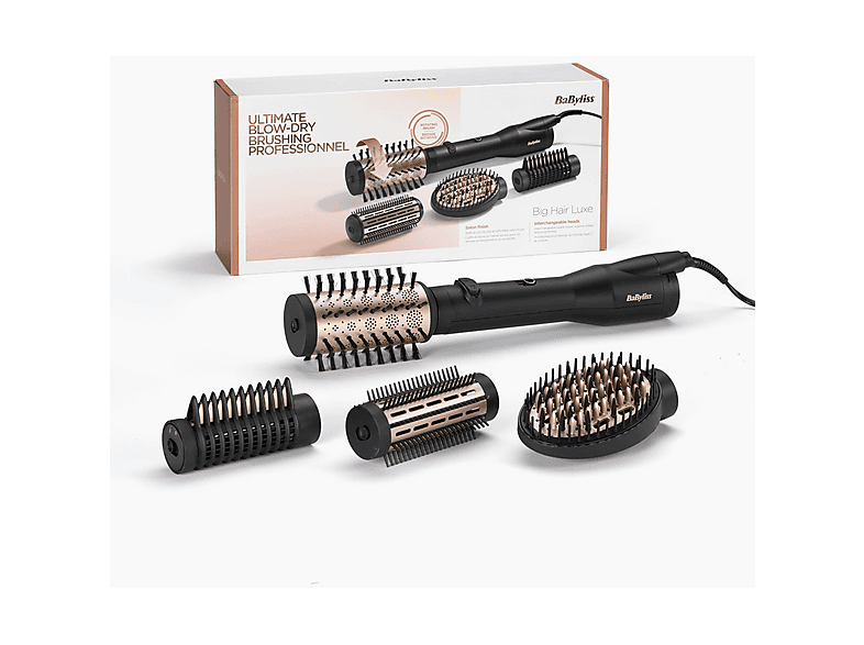 Babyliss AS970E Warmluftbürste Schwarz, 650 Watt, 3 Aufsätze — Foto 3 von 4