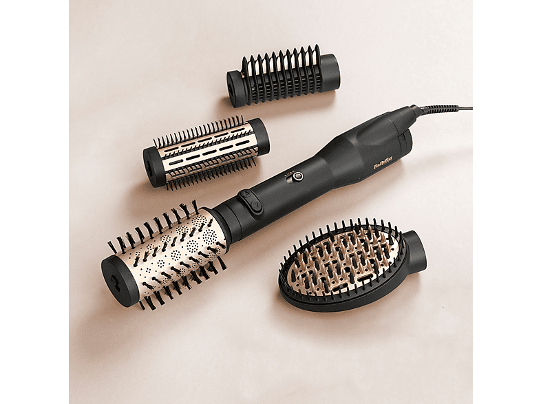 Babyliss AS970E Warmluftbürste Schwarz, 650 Watt, 3 Aufsätze — Foto 4 von 4