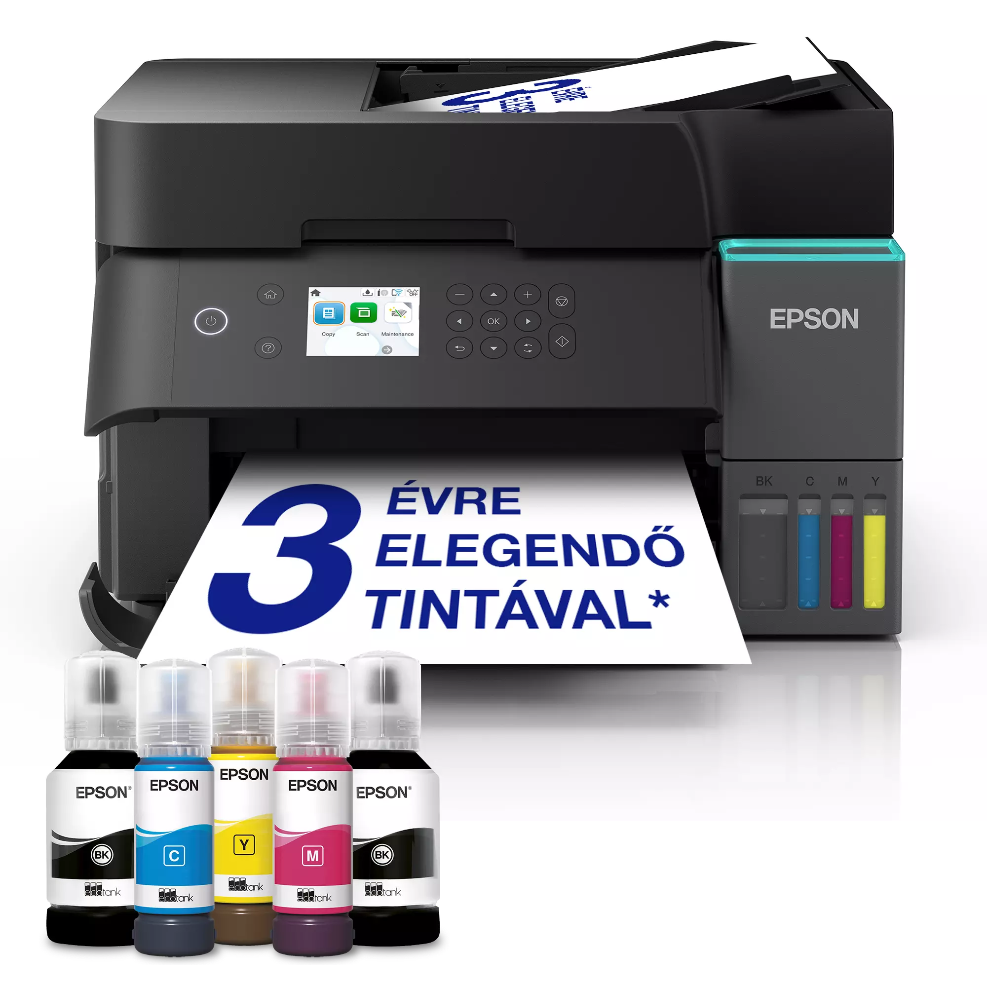EPSON EcoTank L6370 multifunkciós színes DUPLEX WiFi/LAN külső tintatartályos tintasugaras nyomtató (C11CL43403)