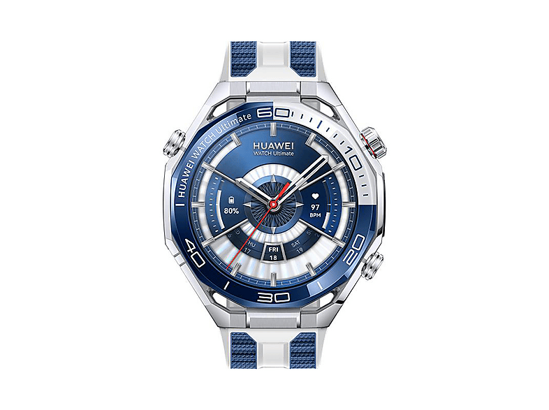 HUAWEI Watch Ultimate 2 Smartwatch Fluorelastomer, 140-210 mm, Blue