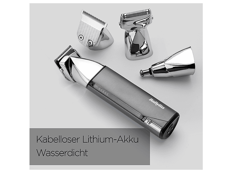 Babyliss MT996E Super-X Metal 15-in-1 Multi-Trimmer, Anthrazitgrau, Akkubetrieb — Foto 2 von 5