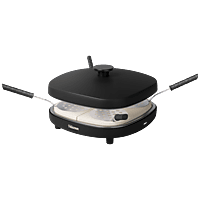 MediaMarkt TRISTAR PZ-9174 Pizza Family 4 Grill pans Zwart 900 W aanbieding
