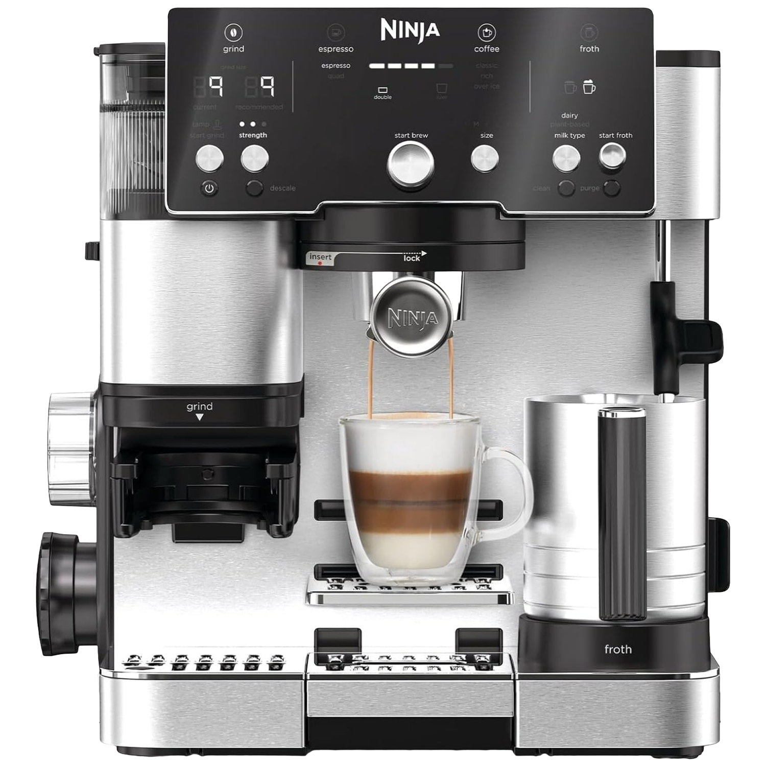 NINJA Luxe Café Essential 2-in-1 Koffiezetapparaat Inhoud watertank: 2 l
