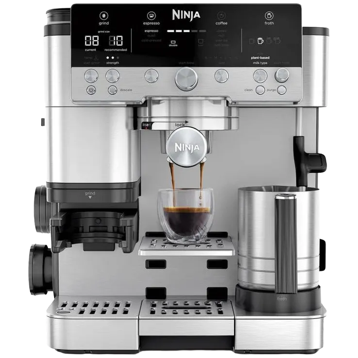 Ninja Luxe Café Premier 3-in-1 - Koffiezetapparaat Inhoud Watertank 2 L Zilver