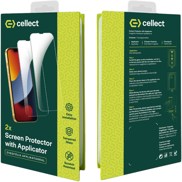 CELLECT iPhone Air applikátor 2 üvegfóliával (LCD-IPH17A-APP)