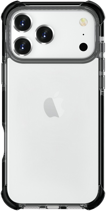 CASE AND PRO iPhone 17 Pro ütésálló szilikon hátlap, fekete (SCK-IPH17PR-BK)