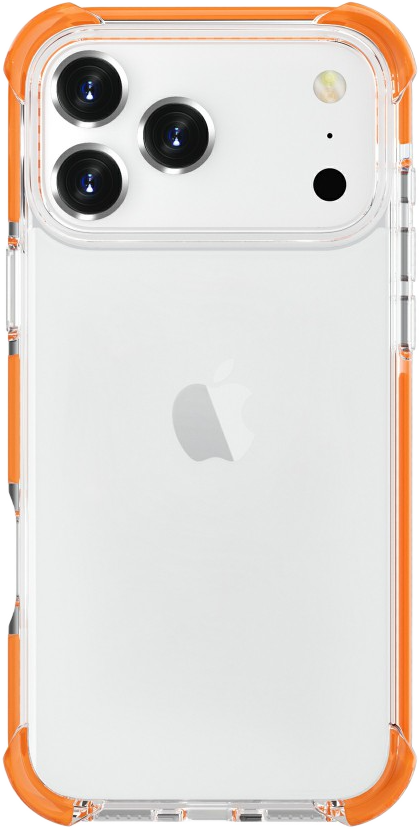 CASE AND PRO iPhone 17 Pro Max ütésálló szilikon hátlap, narancs (SCK-IPH17PM-O)