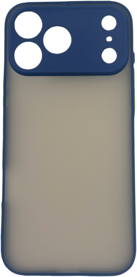 CASE AND PRO iPhone 17 Pro Max műanyag tok, kék-zöld (MATT-IPH17PM-BLG)