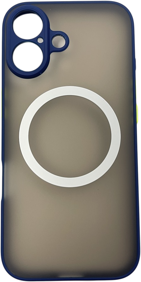 CASE AND PRO iPhone 17 mágneses műanyag tok, kék-zöld (MATTM-IPH17-BLG)