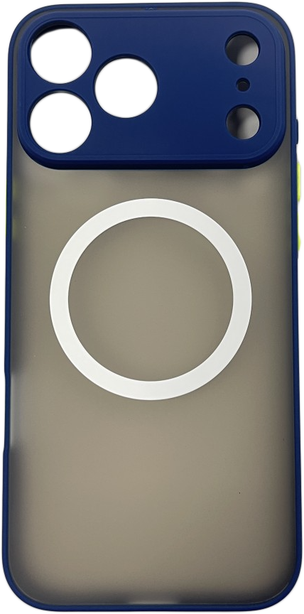 CASE AND PRO iPhone 17 Pro Max mágneses műanyag tok, kék-zöld (MATTMIPH17PM-BLG)