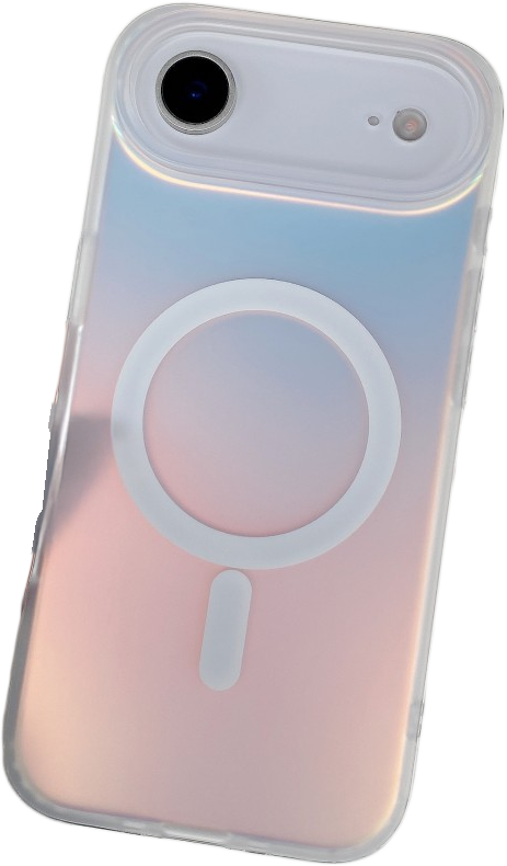 CASE AND PRO iPhone Air mágneses lézernyomott tok, átlátszó (MAGL-IPH17A-TP)