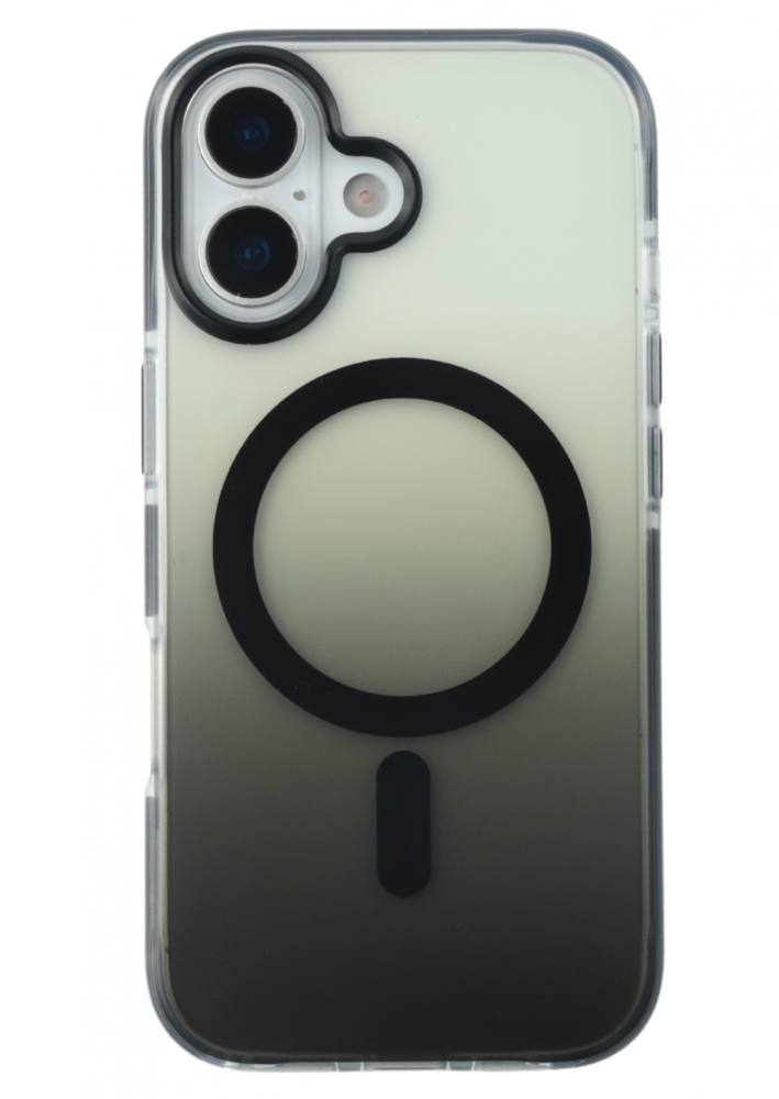 CASE AND PRO iPhone 17 mágneses tok, fekete-átlátszó (MAG-IPH17-BKTP)