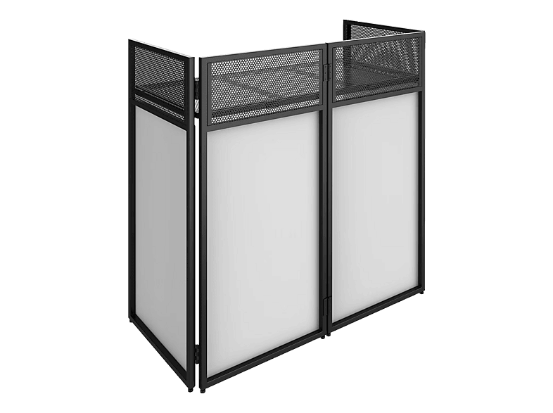 VONYX DB4 Pro Faltbarer DJ Stand, Schwarz/Weiss