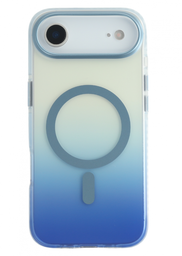 CASE AND PRO iPhone Air mágneses tok, kék-átlátszó (MAG-IPH17A-BLTP)