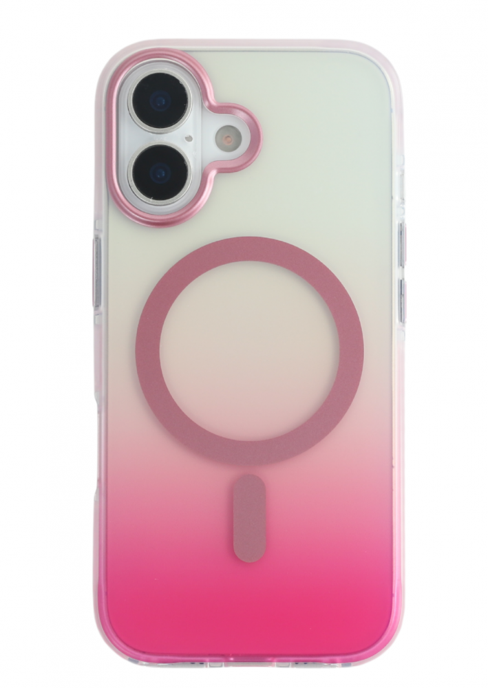 CASE AND PRO iPhone 17 mágneses tok, pink-átlátszó (MAG-IPH17-PTP)