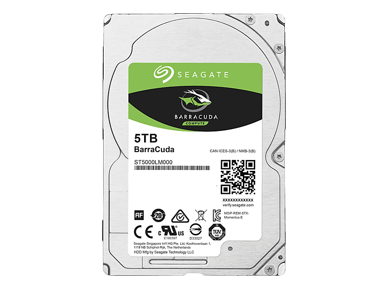 MediaMarkt, Seagate Barracuda Festplatte, 5 Tb Hdd Sata 6 Gbps, 2.5 Intern, Computer & Software, Speichermedien, Interne Festplatten, ST5000LM000