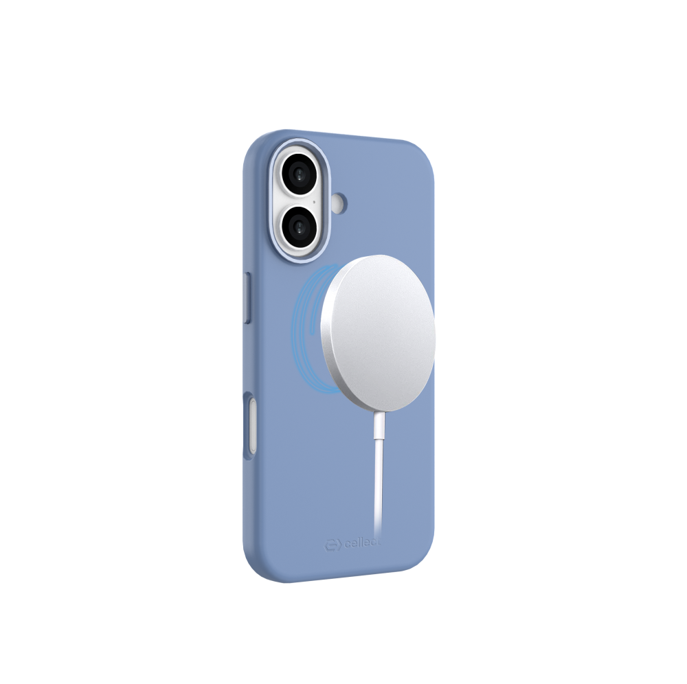 CASE AND PRO iPhone 17 mágneses puha szilikon tok, világos kék (MAGS-IPH17-BL)